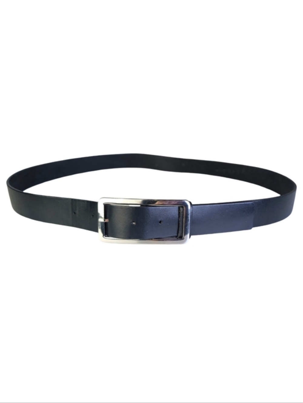 Banana Republic Italian Leather Minimalist Belt Black | Unisex L 37"-42" Waist